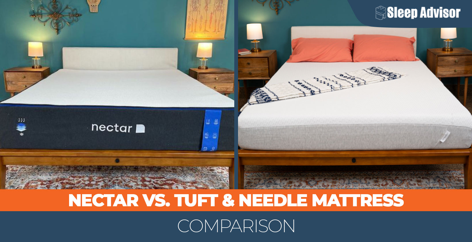 Our Nectar Vs Tuft And Needle Comparison For Sleep Advisor