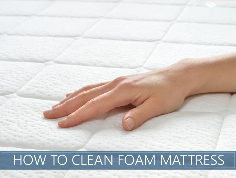 clean stained memory foam mattress