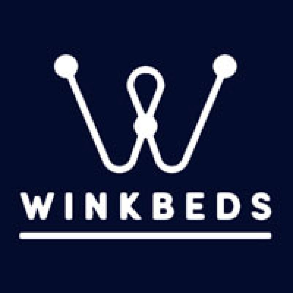 winkbeds logo on a dark background