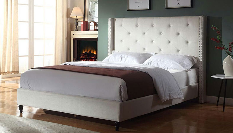 mattress and platform bed set wooden