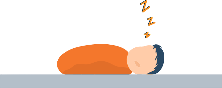 Swaddled Baby Sleeping Peacefully Illustration