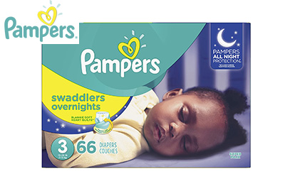  Pampers Swaddlers Overnights Diapers - Size 3, 66 Count,  Disposable Baby Diapers, Night Time Skin Protection : Baby