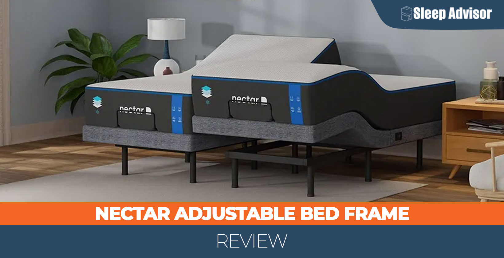 Nectar Bed frame with Headboard  50-Nights Trial, 3-Yrs Warranty