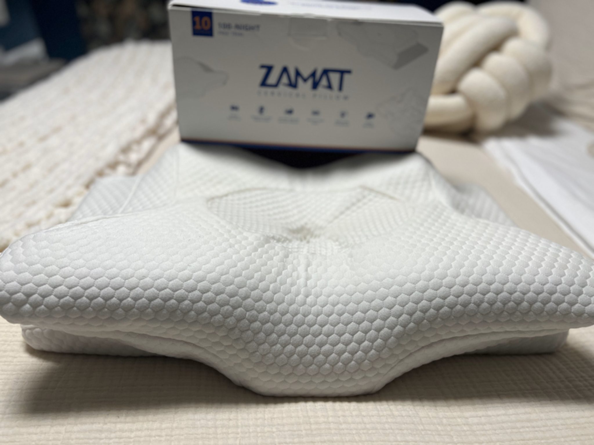 ZAMAT Butterfly Button Cervical Pillow Review Sleep Advisor