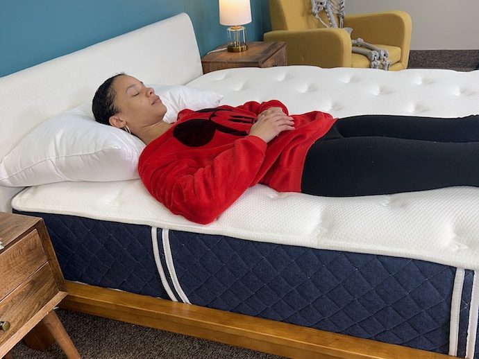Brooklyn Bedding Signature Hybrid lightweight back sleeper testing