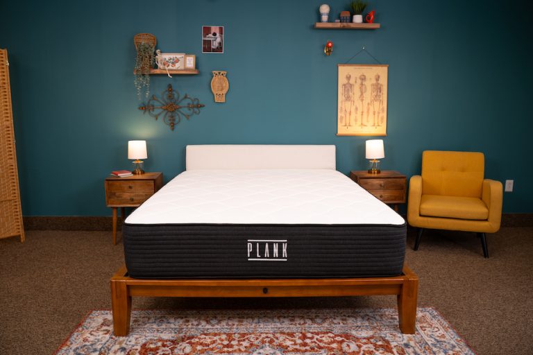 Plank Firm Luxe mattress in the Sleep Advisor testing studio