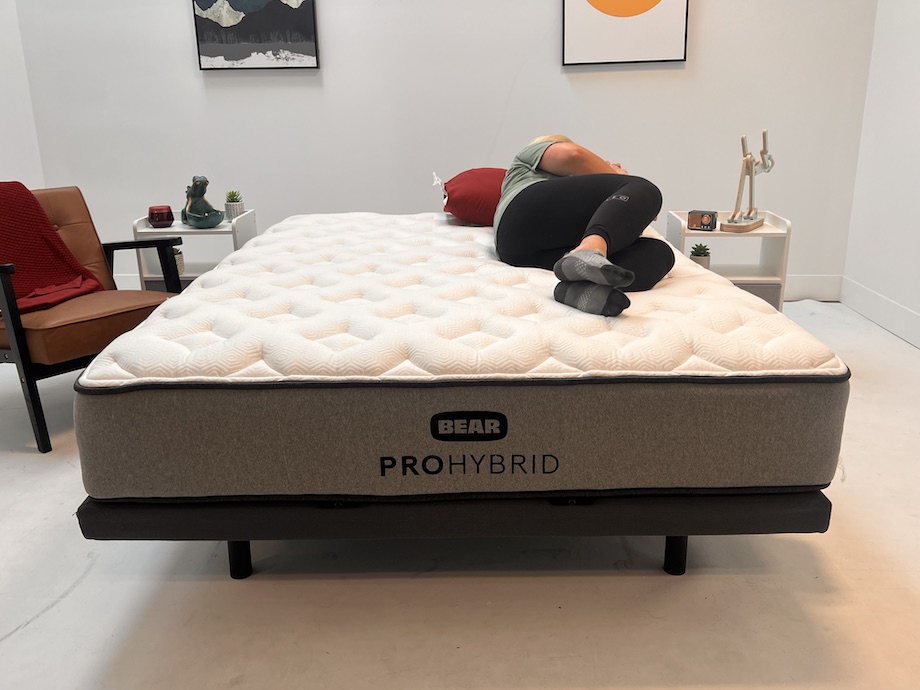 Bear Pro Hybrid side sleeper testing