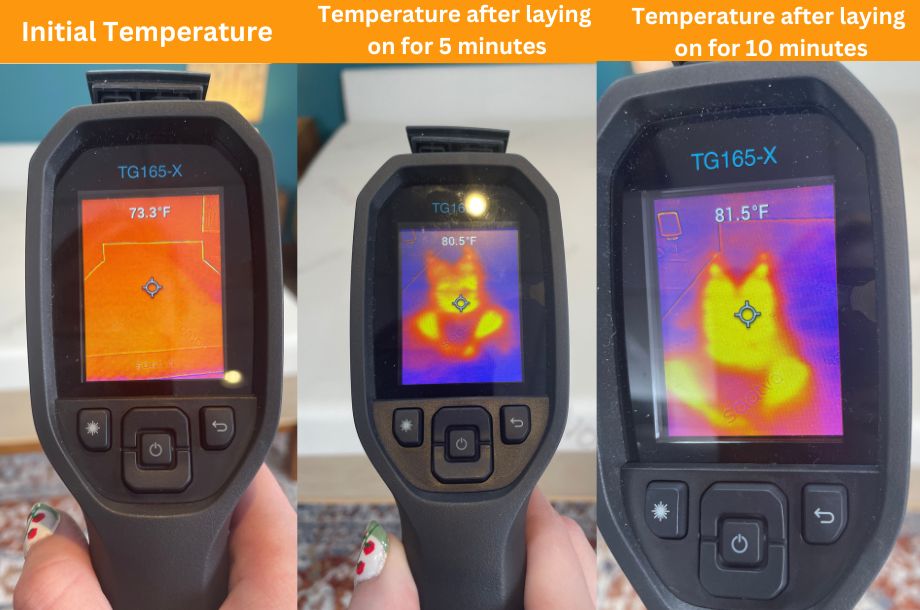 Contour5 temperature testing by Sleep Advisor