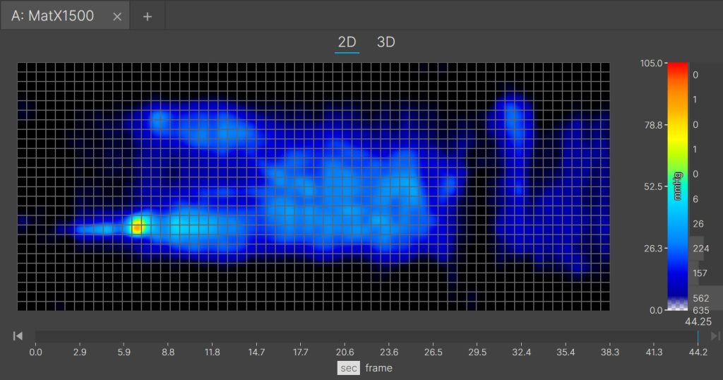 Emma Mattress Stomach Sleeping Pressure Map