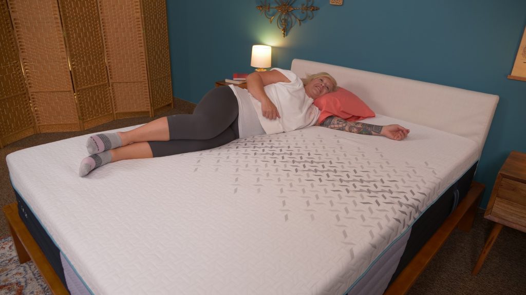 Nectar Premier Hybrid side sleeping